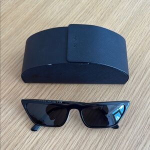 Prada Black Angular Sunglasses